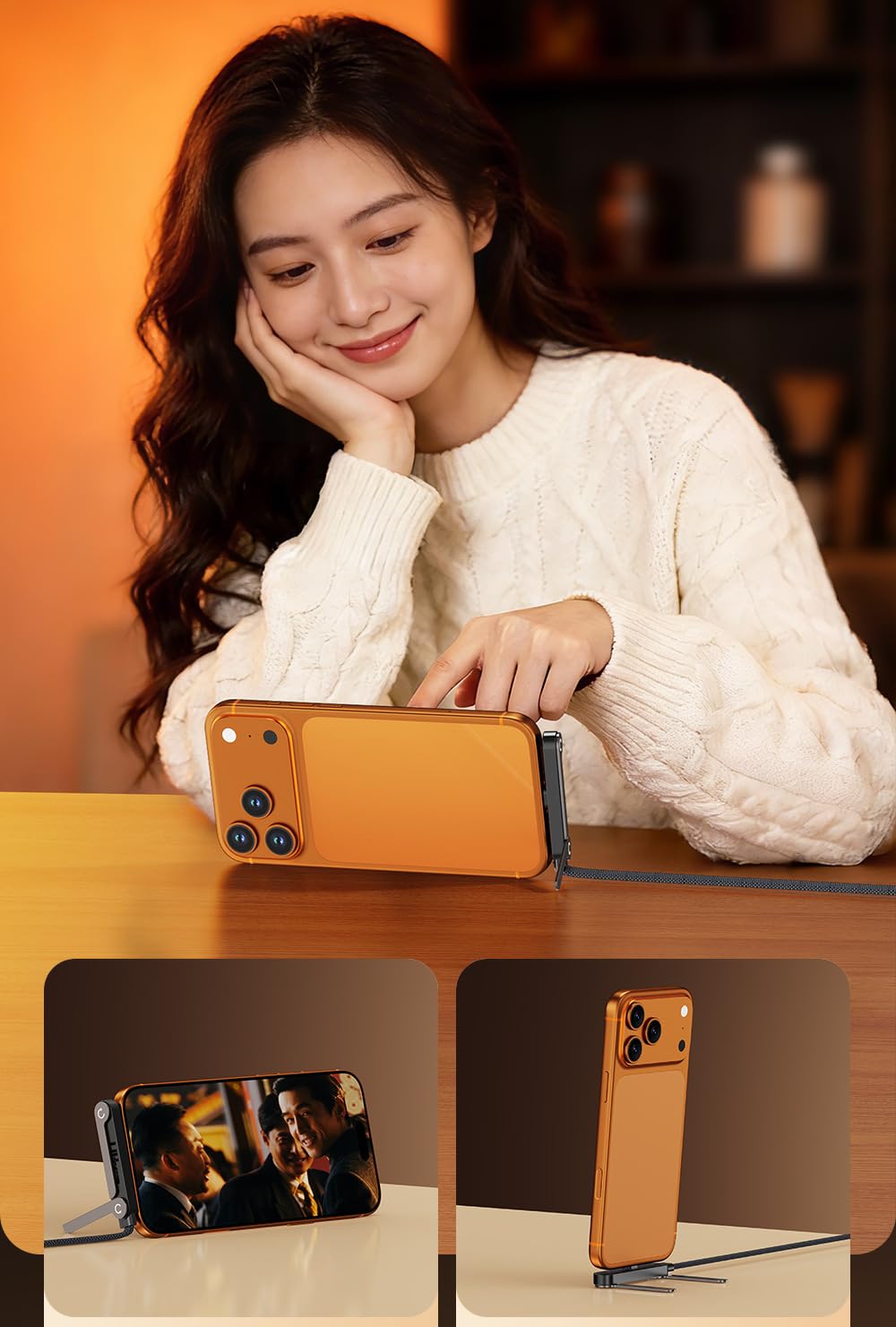 Cablu Încărcare Rapidă USB-C 240W cu Suport